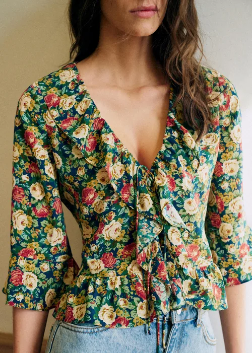 Chemise Yseline - Imprimé Alicante Bleu — image 2
