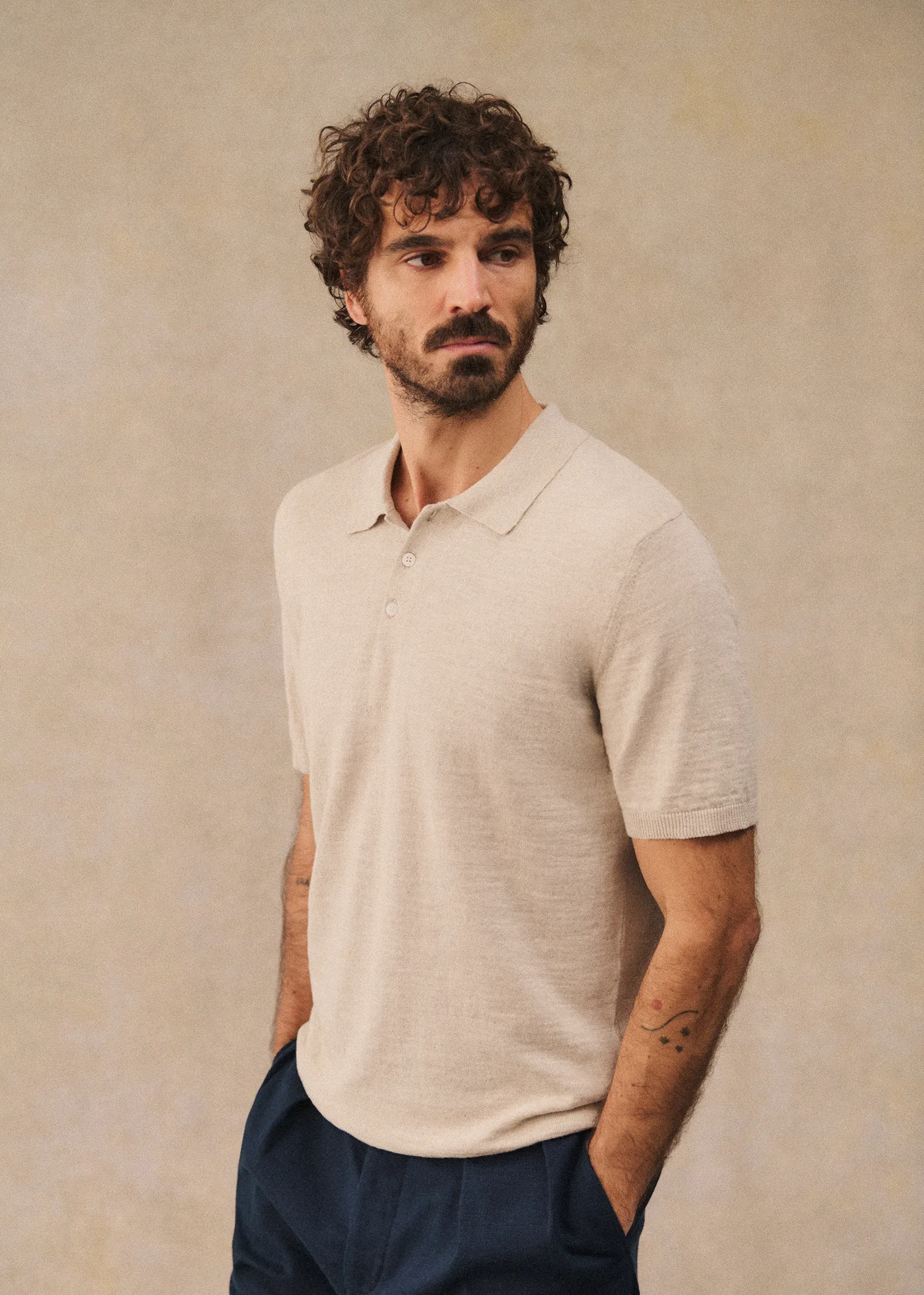 Polo Maille Joan - Écru