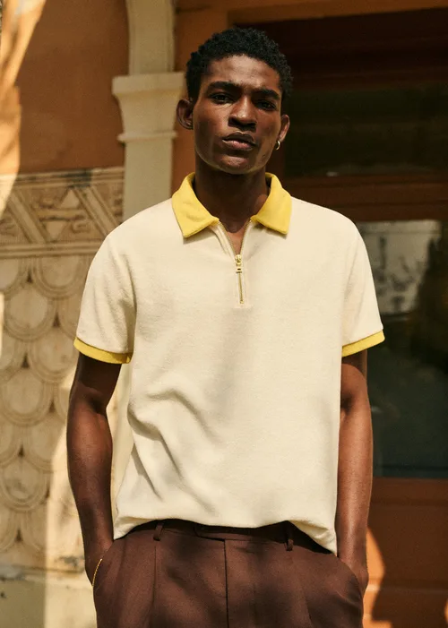 Polo Ari - Ecru / Jaune