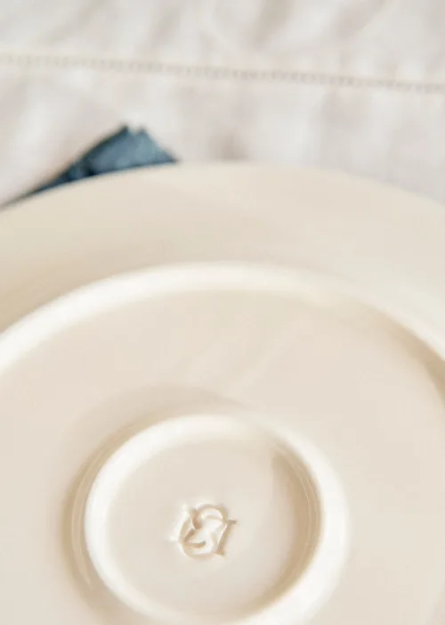 Set de 4 assiettes plates - Fleurs de Jardin - Bleu Vintage — image 6