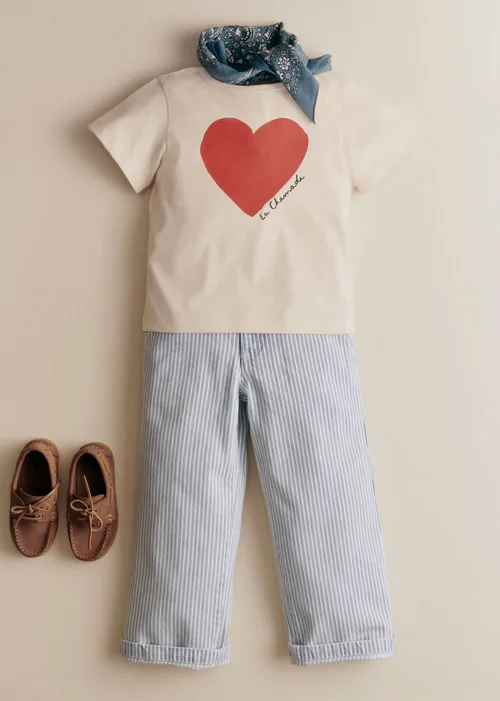 T-Shirt La Chamade - Crème / Rouge — image 2