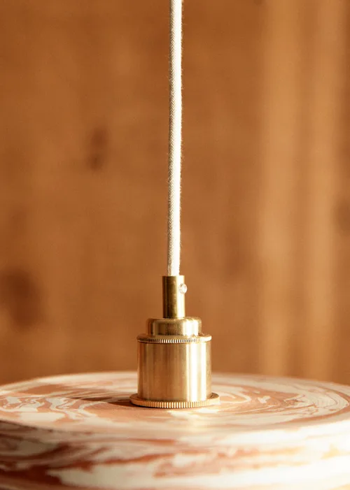 Suspension en Terre Mêlée - Périg - Terracotta et écru — image 2