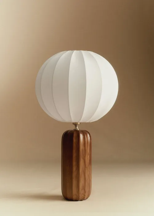 Lampe Traviata - Bois - Abat-jour Sonate - Écru — image 3