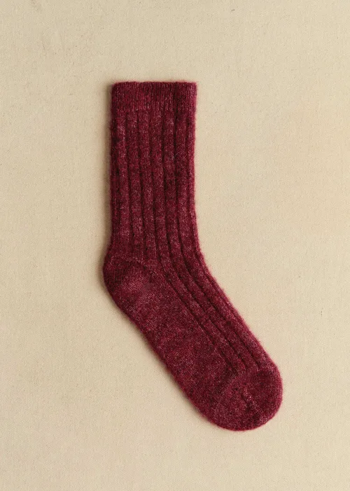 Chaussettes Mina - Grenat