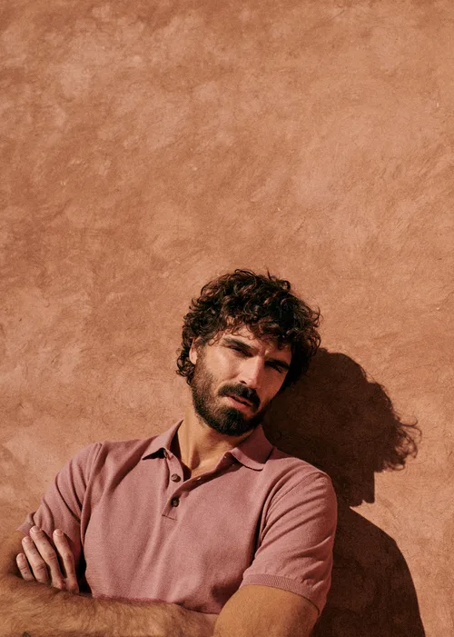 Polo Maille Riviera - Vieux Rose — image 2