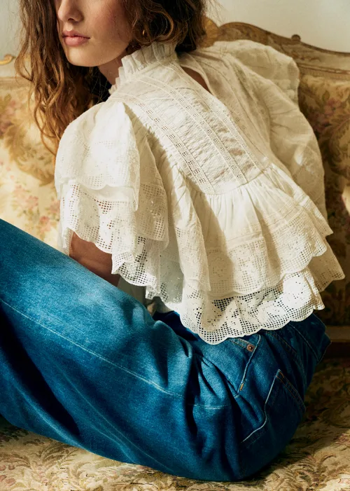 Blouse Leanie - Dentelle Écru — image 3
