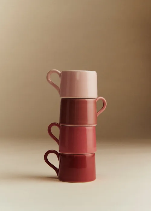 Coffret de 4 tasses expresso - Rose — image 3