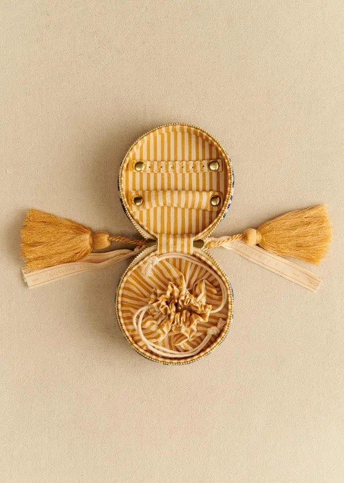 Écrin à bijoux - Sézane x Antoinette Poisson - Imprimé Losange Bleu — image 3