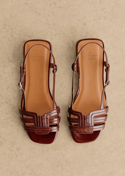 Sandales Low Josepha - Acajou Vernis — image 3