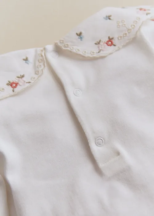 Body Félicia - Blanc Lait / Broderie Multicolore — image 4