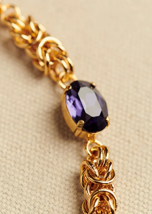 Collier Junie - Violet Doré — image 3