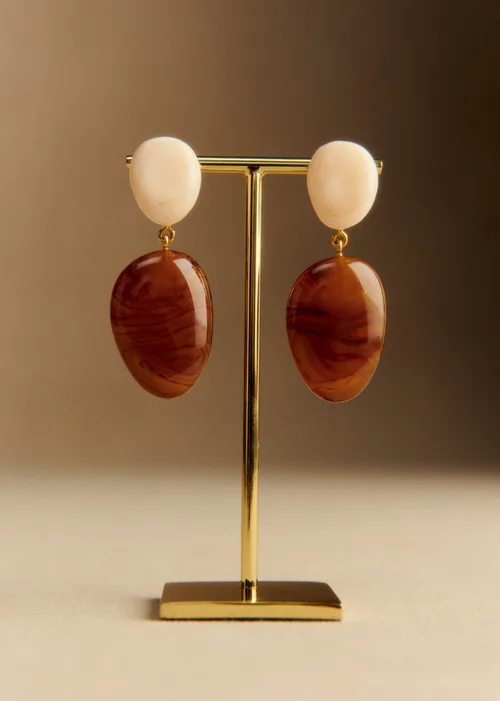 Boucles d'oreilles Carla - Ecru Multi — image 3