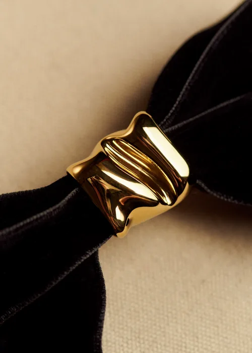 Barrette Mégane - Noir Doré — image 3