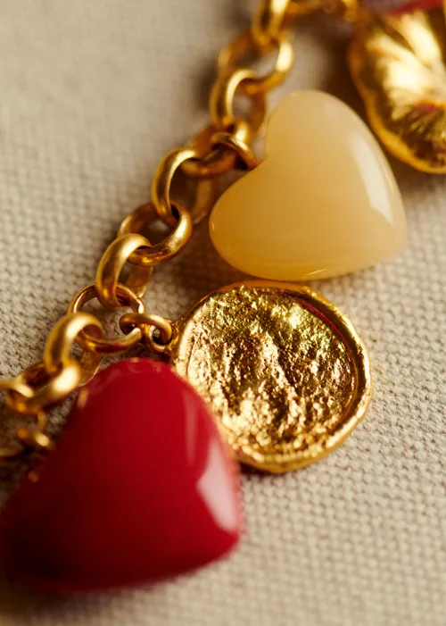 Collier Esmée - Rouge Multi Doré — image 7