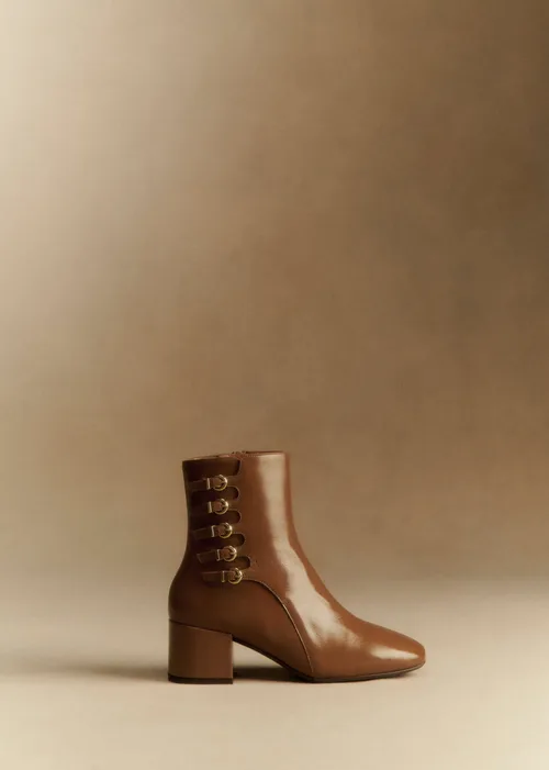 Bottines Leonie - Taupe Vernis — image 5
