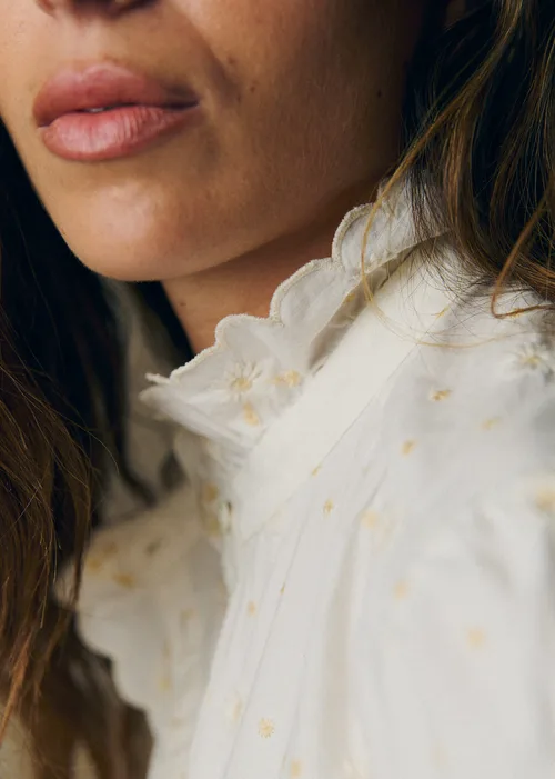Chemise Dalhia - Marguerites Crème Écru — image 3
