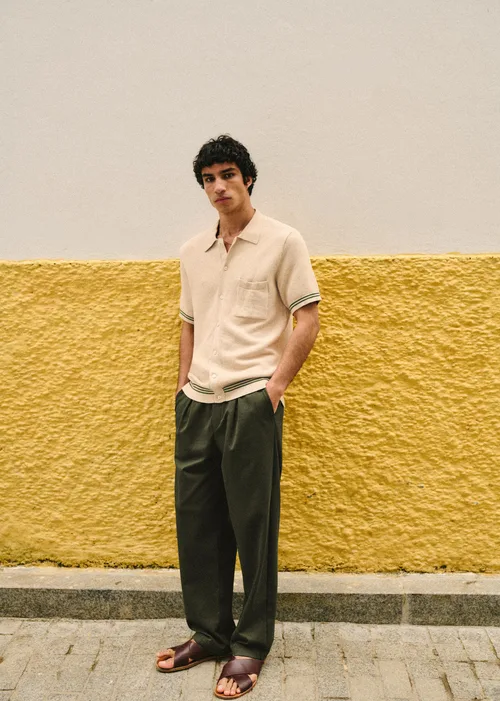 Chemise Maille Anatole - Beige / Kaki — image 7