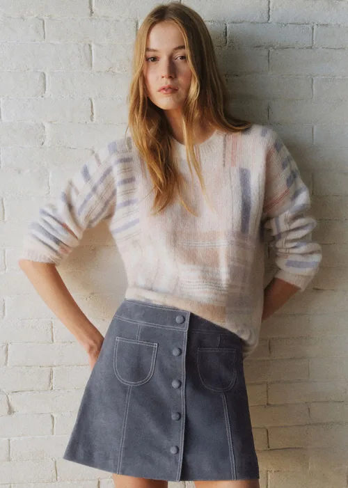 Jupe Liriana - Sézane x SEA NY - Bleu Vintage Foncé — image 3