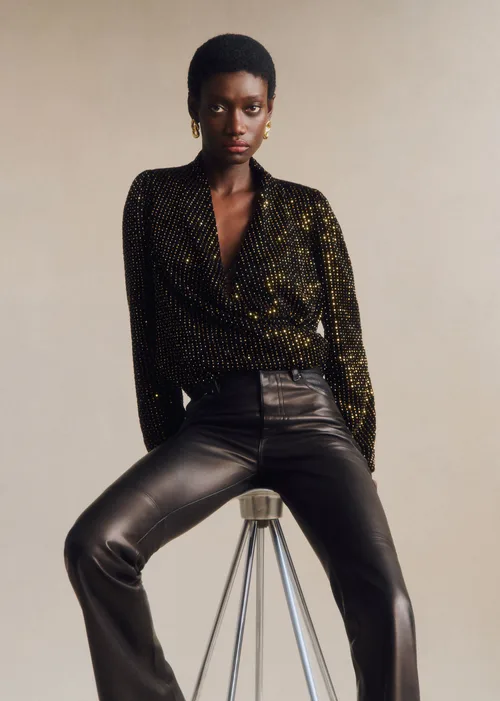 Blouse Abelita - Noir Doré — image 4