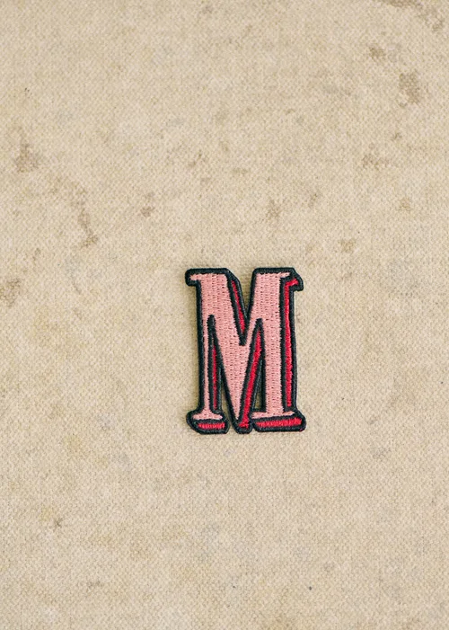 Ecusson Rose - Lettre M - Rose — image 2