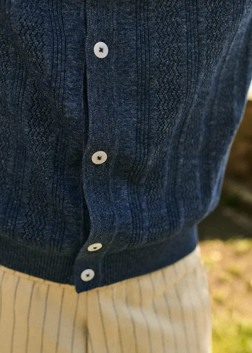 Chemise Maille Jill - Bleu Chiné — image 5