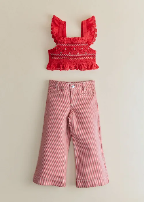 Pantalon Anton - Rouge Rayé — image 5