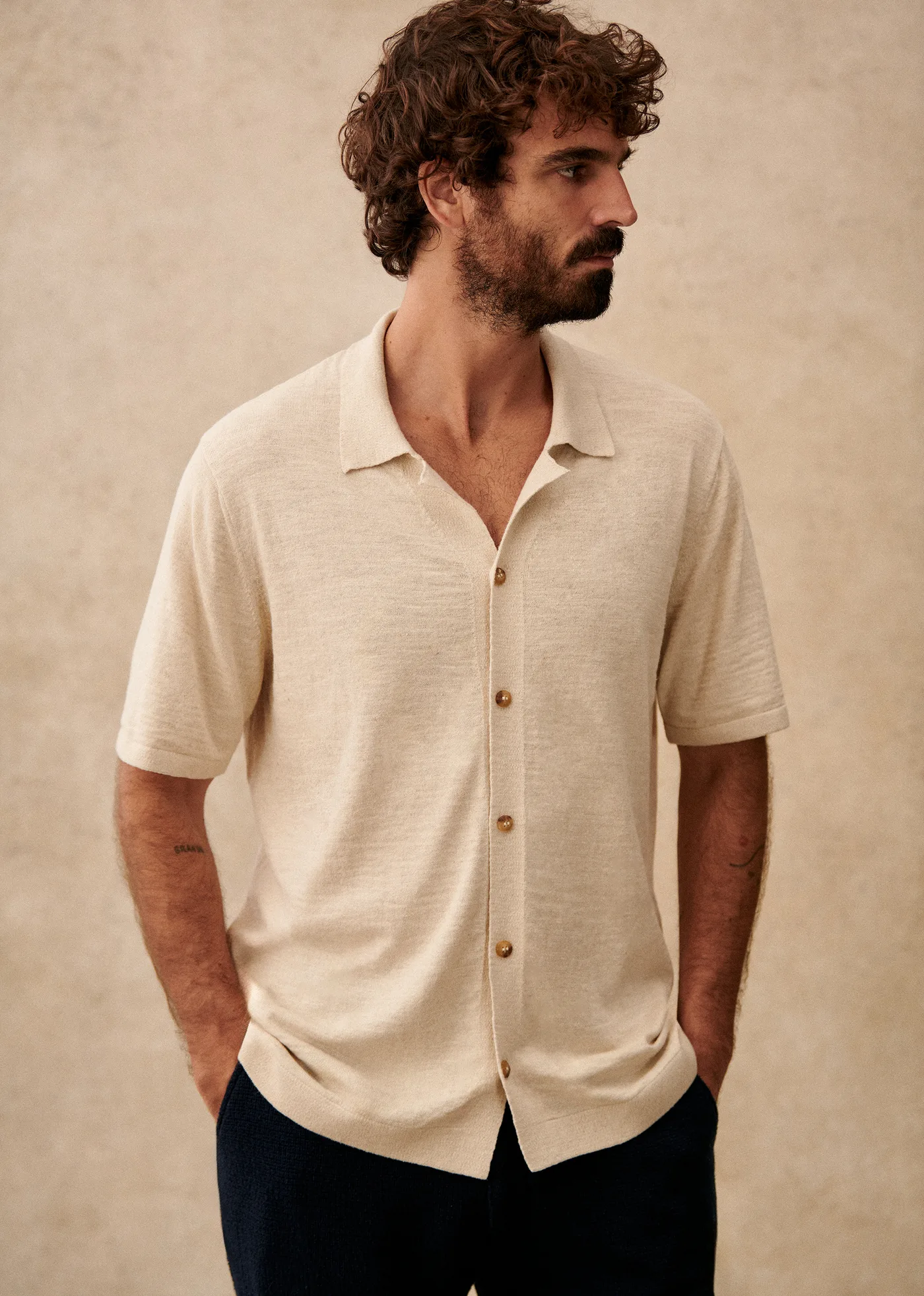 Chemise Maille Jonas - Écru