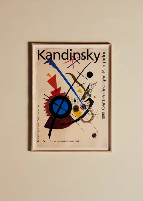 Affiche Centre Georges Pompidou, Kandinsky, 1985 - 57,5 x 77,5 cm