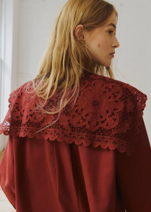 Chemise Astrid - Sézane x SEA NY - Broderie Unie Bordeaux — image 5