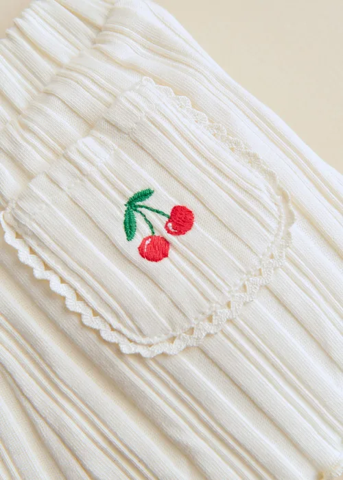 Short June - Ecru / Broderie Fruit — image 4