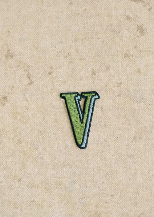 Ecusson vert / bleu - Lettre V - Vert — image 2