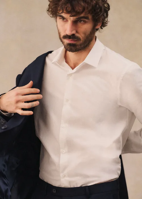Chemise Allen Pinpoint - Blanc — image 2