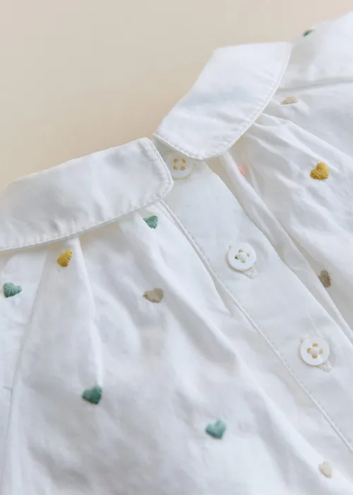 Blouse Lilou - Blanc / Broderies Multico — image 3