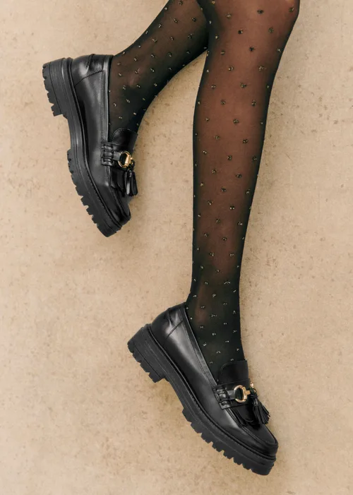 Collants - Plumetis Doré / 40D — image 3