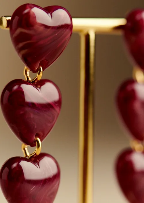 Boucles d'oreilles Erica - Prune — image 3