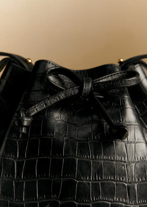 Bourse Farrow - Noir Croco — image 6