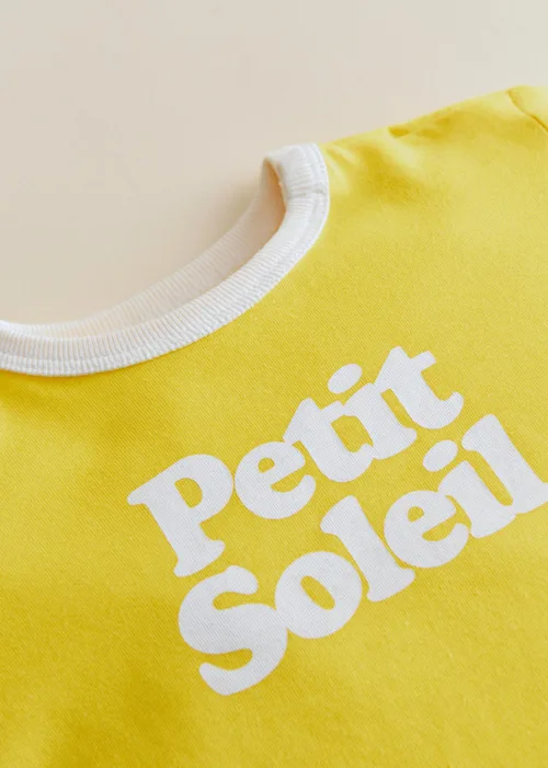 T-Shirt Petit Soleil - Jaune / Ecru — image 3