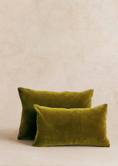 Coussin Velours Édition - Petit modèle - Kaki — image 3