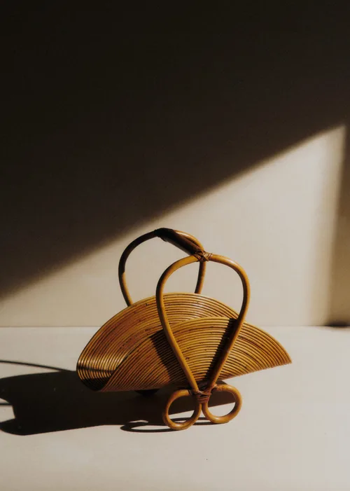 Porte revue par Vivai del Sud années 60 - Bambou et Rotin — image 6