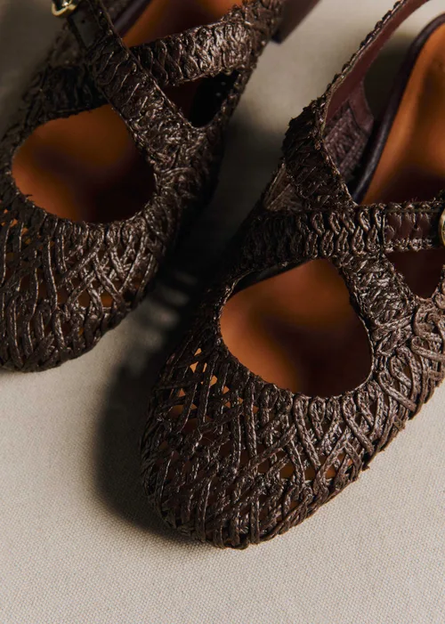Ballerines Low Nala - Choco Textile Tressé — image 3