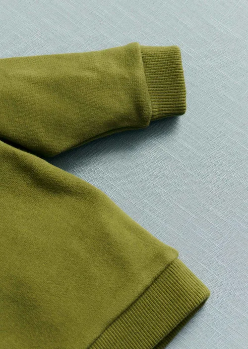 Sweat-Shirt Amour club - Olive / écru — image 3
