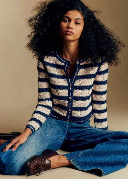 Gilet Onais - Marine / Écru — image 3