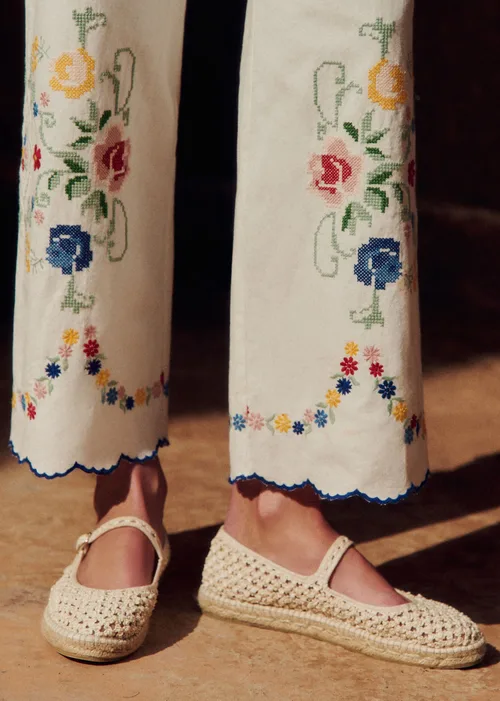 Pantalon Fausto - Broderie Placée Spring — image 3