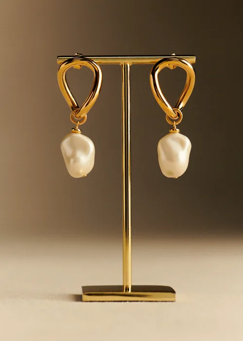 Boucles d'oreilles Eloane - Nacre Doré