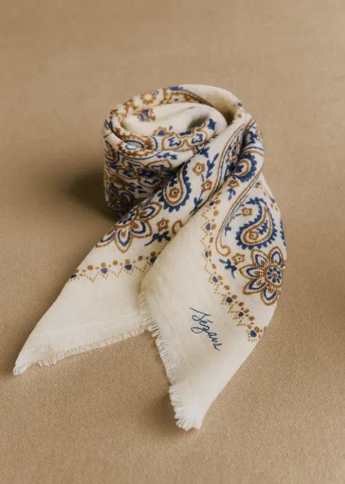 Imprime Bandana Ecru Kaki