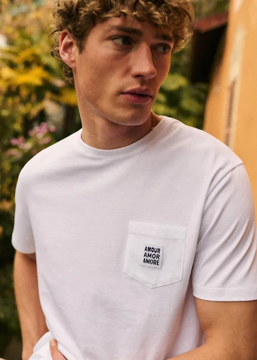 T-Shirt Amour Amor Amore - Blanc — image 3