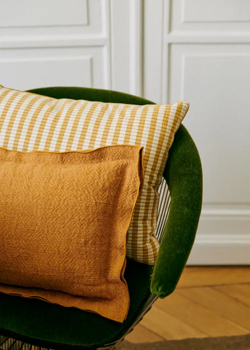Coussin Tissé Pianissimo - Grand modèle - Caramel — image 3