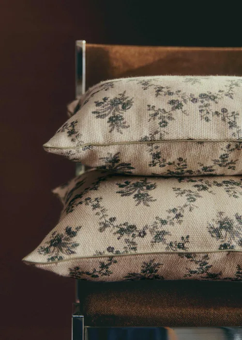 Coussin Imprimé - Petit Modèle - Croisillons Bleu — image 5