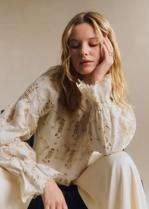 Blouse Aly - Dentelle Écru