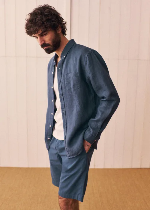 Chemise Charlie Lin - Bleu Nuit — image 5